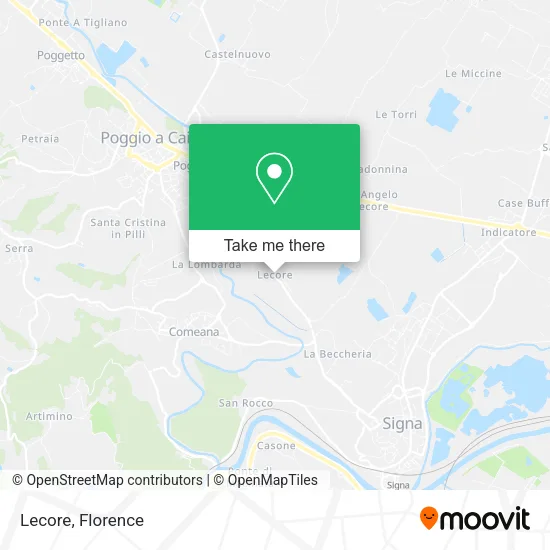 Lecore map
