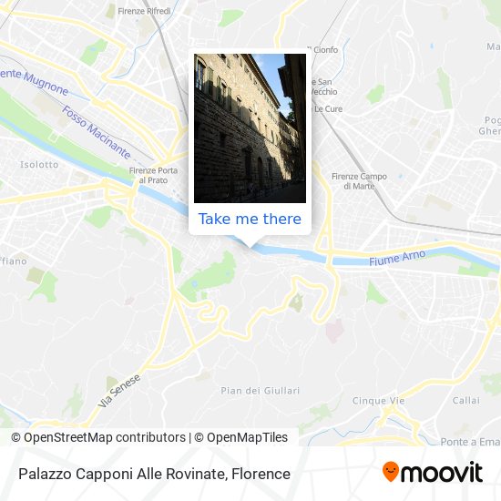 Palazzo Capponi Alle Rovinate map