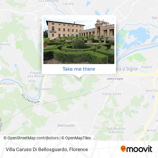 Villa Caruso Di Bellosguardo map