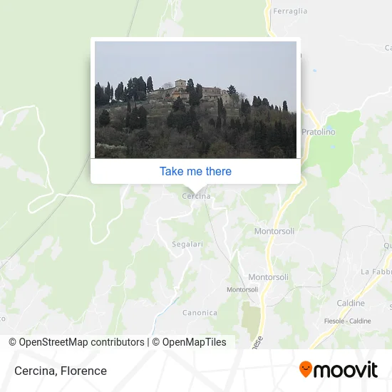Cercina map