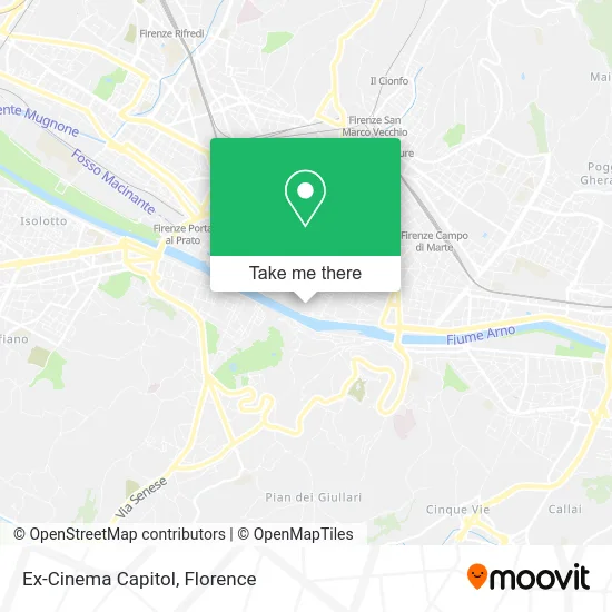 Former Capitol Cinema map