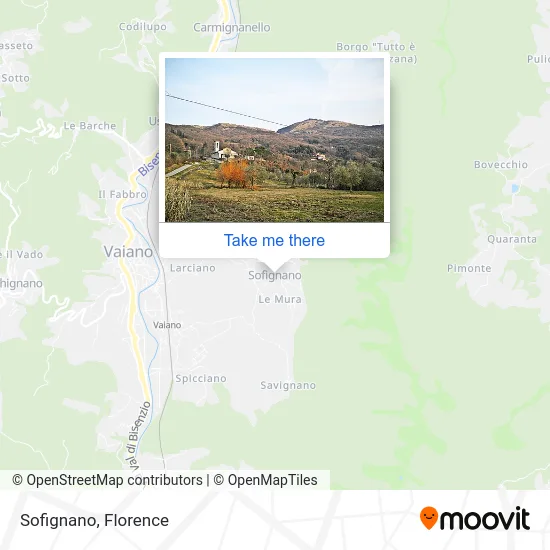 Sofignano map