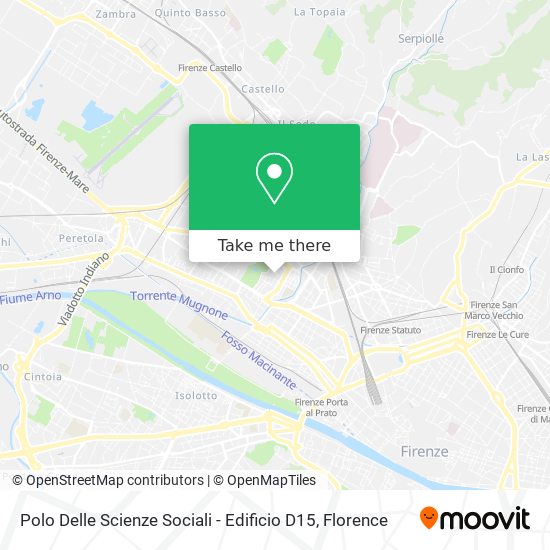 Polo Delle Scienze Sociali - Edificio D15 map