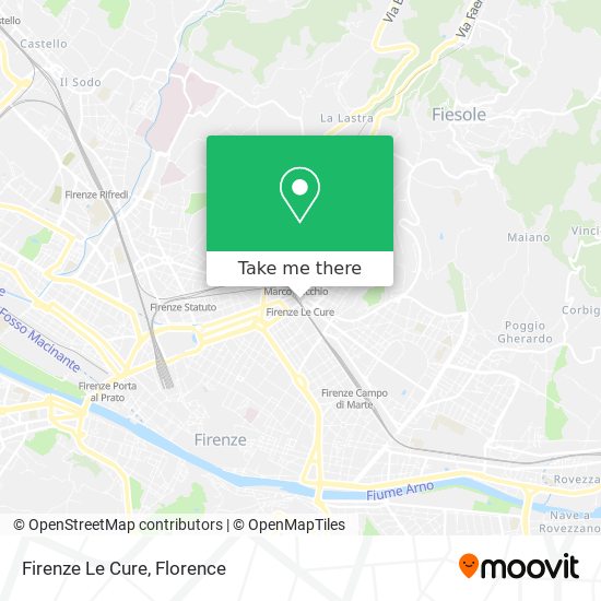 Firenze Le Cure map