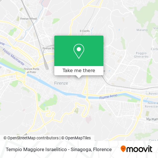 Tempio Maggiore Israelitico - Sinagoga map