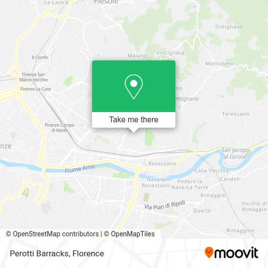 Perotti Barracks map