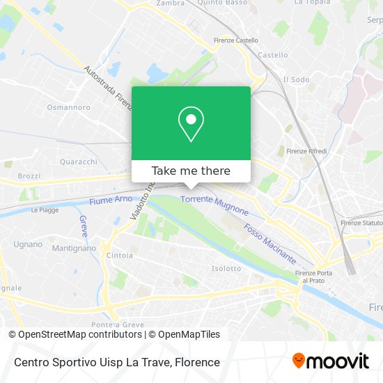 Centro Sportivo Uisp La Trave map