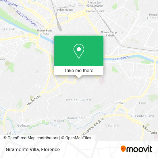 Giramonte Villa map