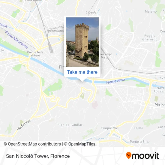 San Niccolò Tower map
