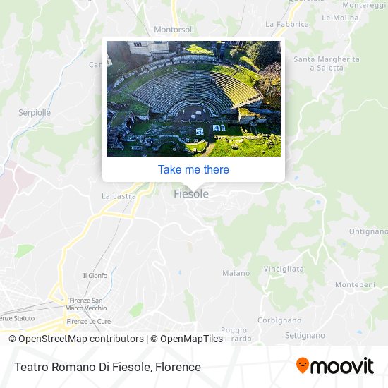 Teatro Romano Di Fiesole map