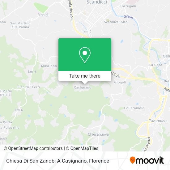 Chiesa Di San Zanobi A Casignano map