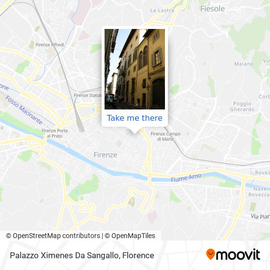 Palazzo Ximenes Da Sangallo map