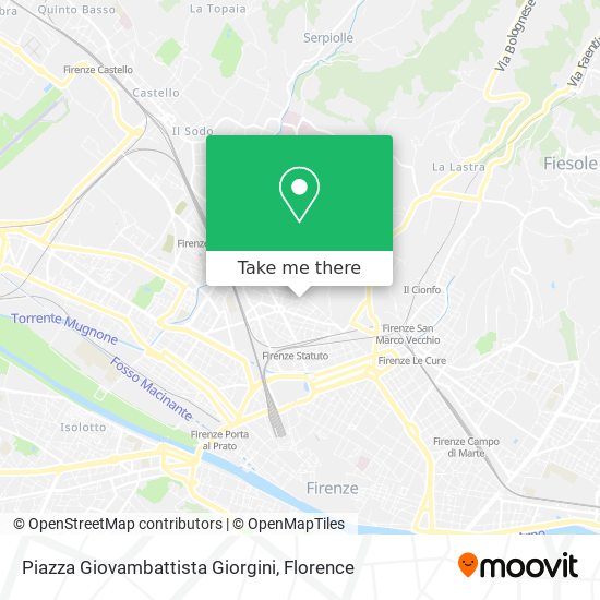 Piazza Giovambattista Giorgini map