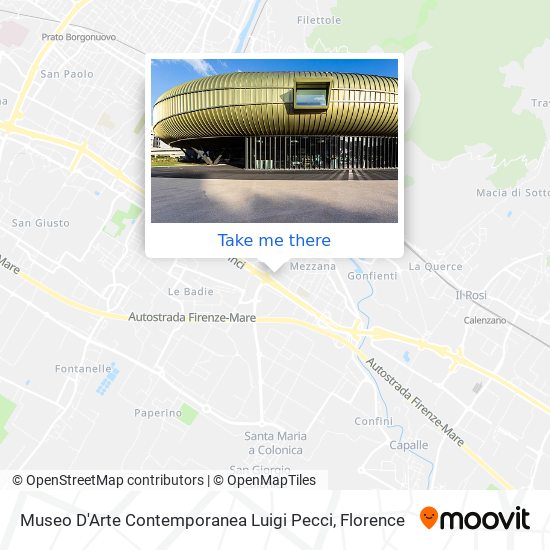 Museo D'Arte Contemporanea Luigi Pecci map