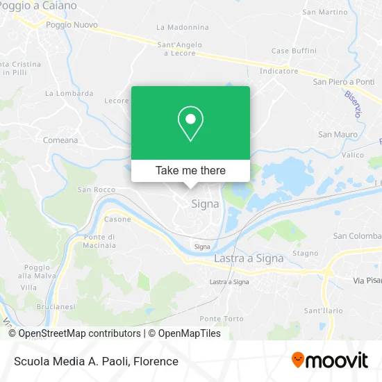 Scuola Media A. Paoli map