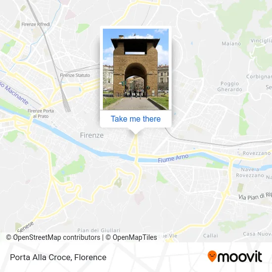 Porta Alla Croce map