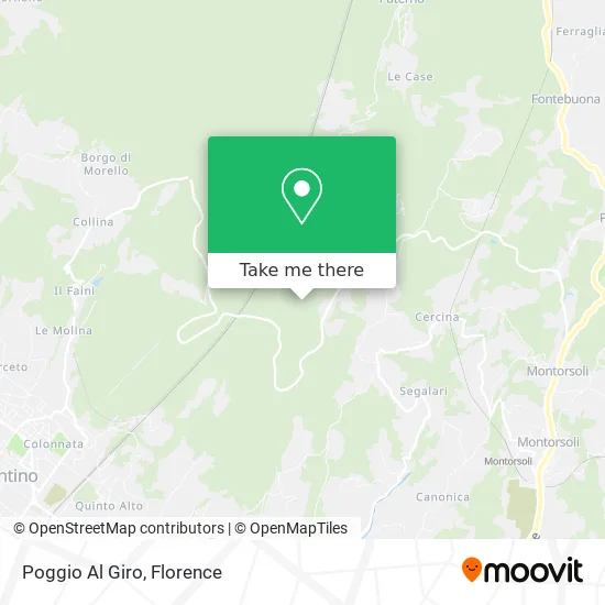 Poggio Al Giro map
