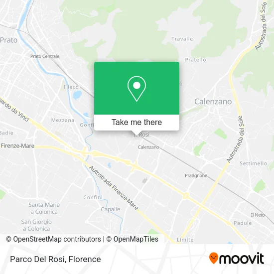 Parco Del Rosi map