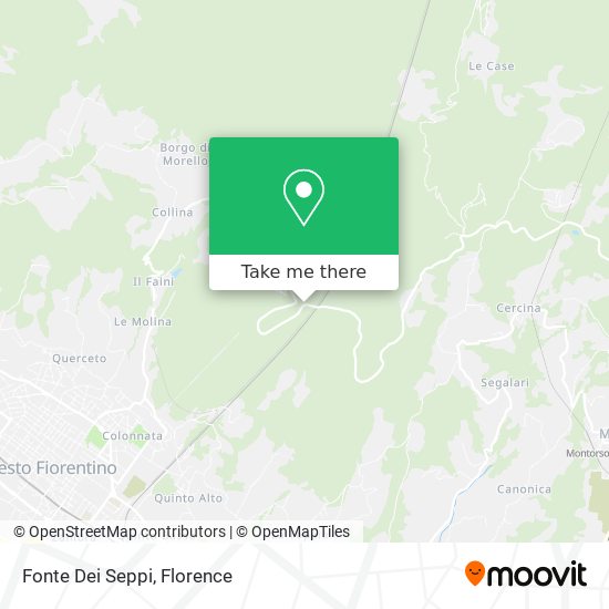 Fonte Dei Seppi map