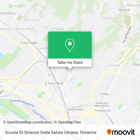Scuola Di Scienze Della Salute Umana map