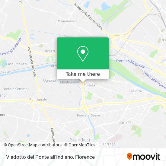 Viadotto del Ponte all'Indiano map