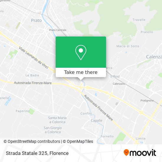 Strada Statale 325 map