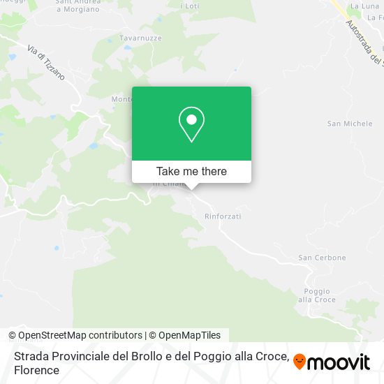 Strada Provinciale del Brollo e del Poggio alla Croce map