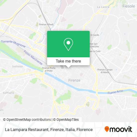 La Lampara Restaurant, Firenze, Italia map