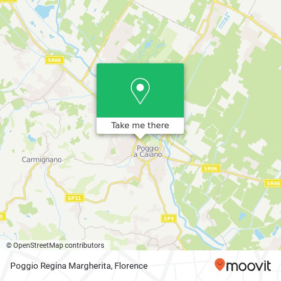 Poggio Regina Margherita map