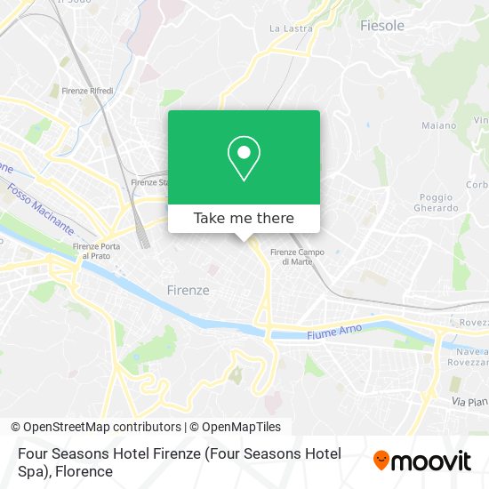 Four Seasons Hotel Firenze map