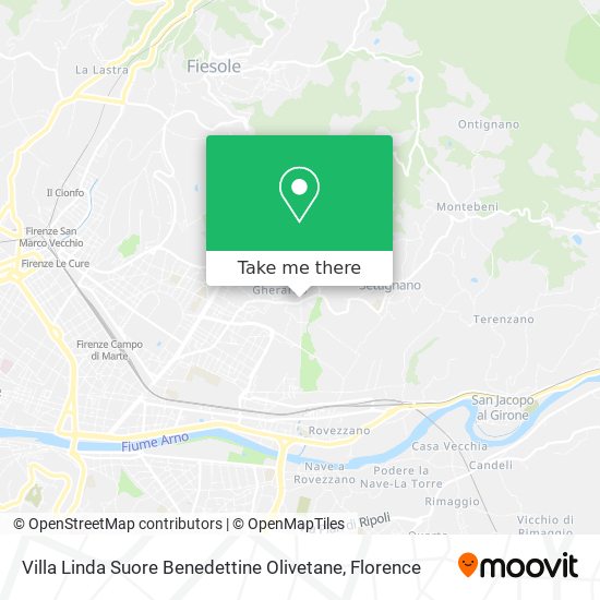 Villa Linda Suore Benedettine Olivetane map