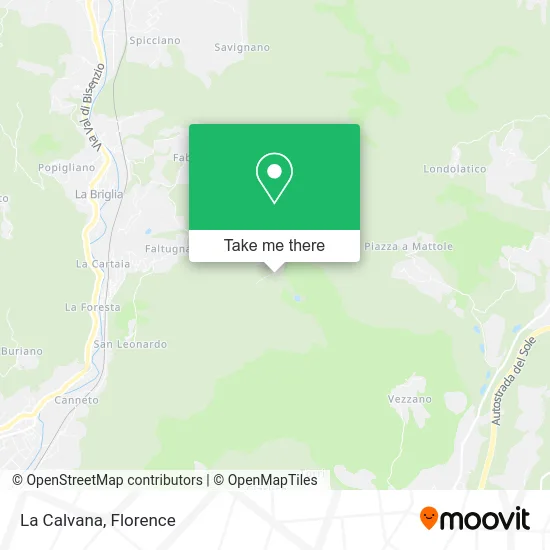 La Calvana map