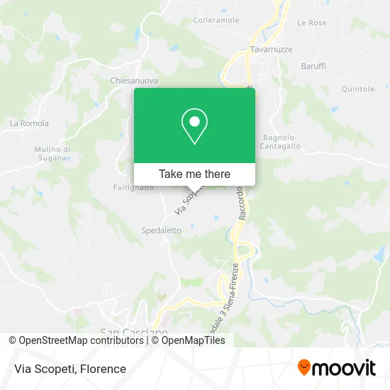 Via Scopeti map