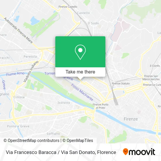 Via Francesco Baracca / Via San Donato map
