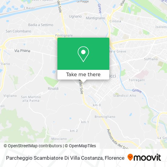 Parcheggio Scambiatore Di Villa Costanza map
