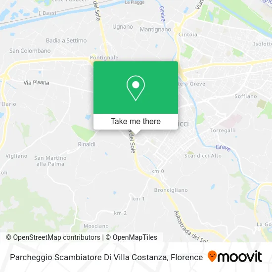 Parcheggio Scambiatore Di Villa Costanza map