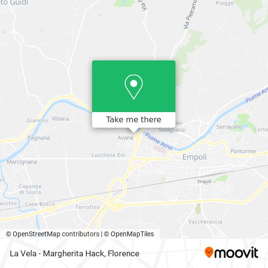 La Vela - Margherita Hack map