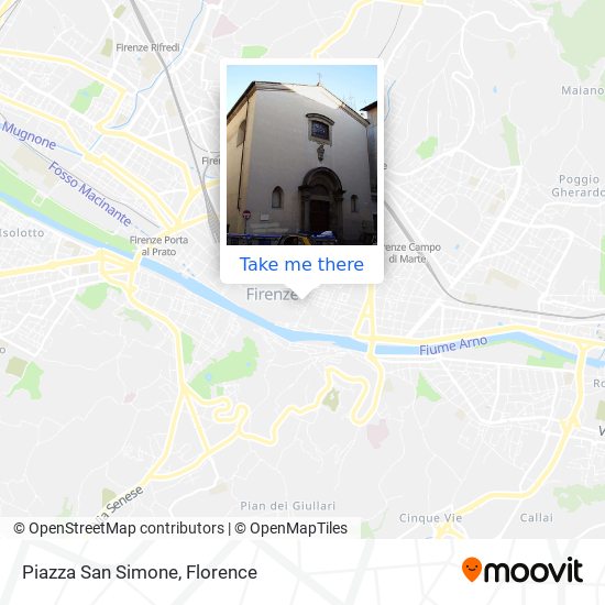 Piazza San Simone map