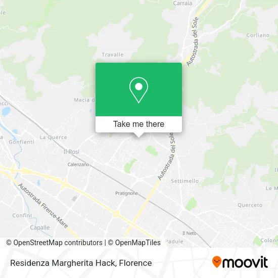 Residenza Margherita Hack map
