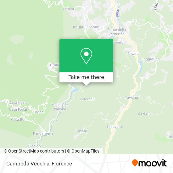 Campeda Vecchia map