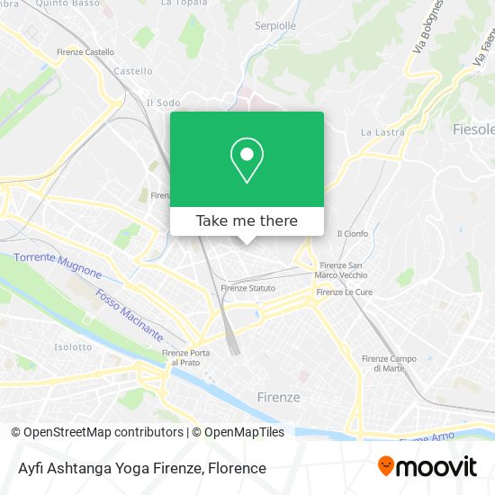 Ayfi Ashtanga Yoga Firenze map