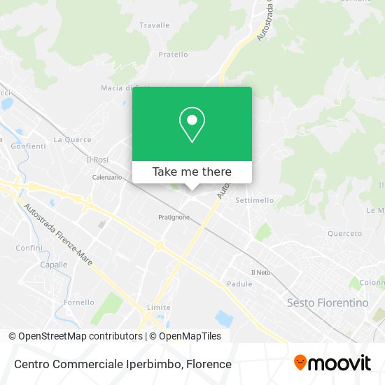 Centro Commerciale Iperbimbo map