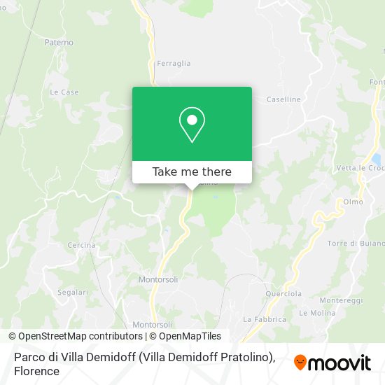 Parco di Villa Demidoff (Villa Demidoff Pratolino) map