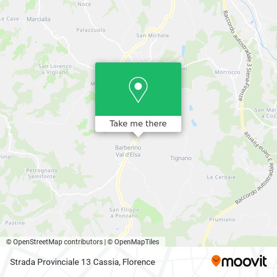 Strada Provinciale 13 Cassia map
