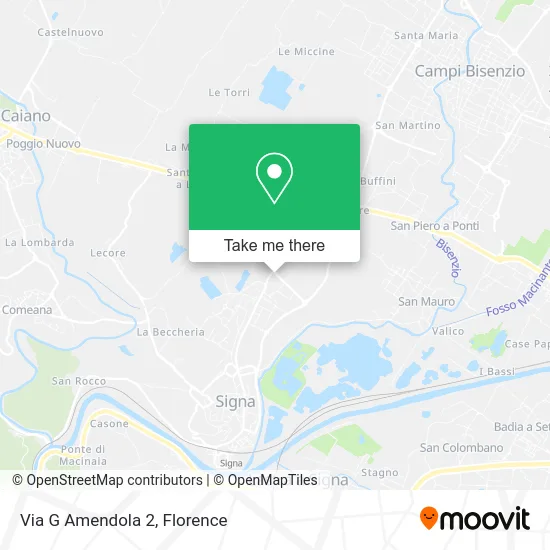 Via G  Amendola  2 map