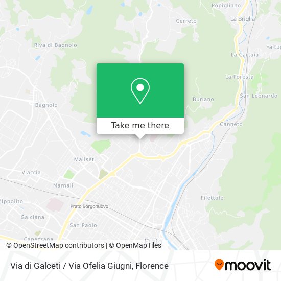 Via di Galceti / Via Ofelia Giugni map