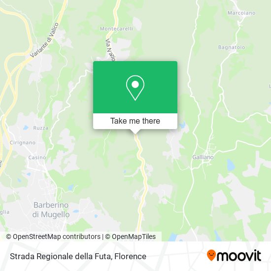 Strada Regionale della Futa map