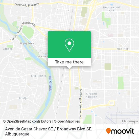 Avenida Cesar Chavez SE / Broadway Blvd SE map