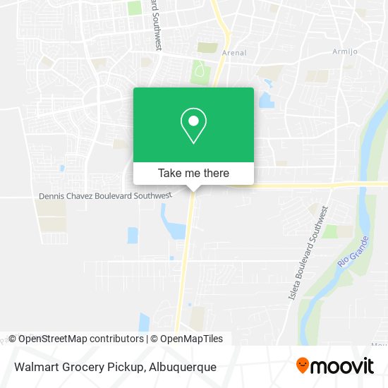 Walmart Grocery Pickup map