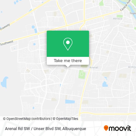 Arenal Rd SW / Unser Blvd SW map
